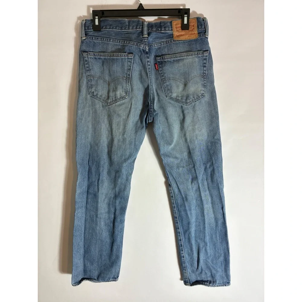 Levis 505 Straight Leg Jeans Mens 31x30 Medium Wash Blue Denim